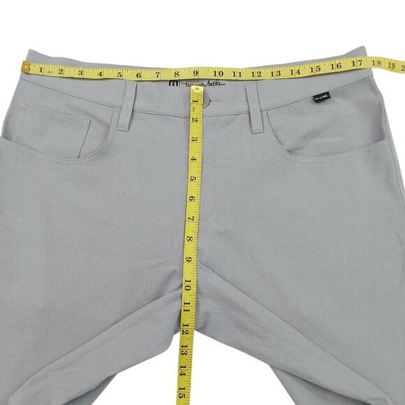 Travis Mathew Golf Pants Mens 34x32 Light Gray Straight Leg Comfort Performance - Picture 10 of 11
